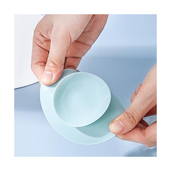 Lurrose Plaque Daspiration En Silicone 3 Pièces Assiette Dentraînement Plat Dauto-Alimentation Incassable Bol De Dîner Ant