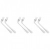 Healifty 6 Pcs Vieil Homme Coude Fourchette Cuillères Couverts En Acier Inoxydable Fourchette Handicapé Fourchette Incurvée P