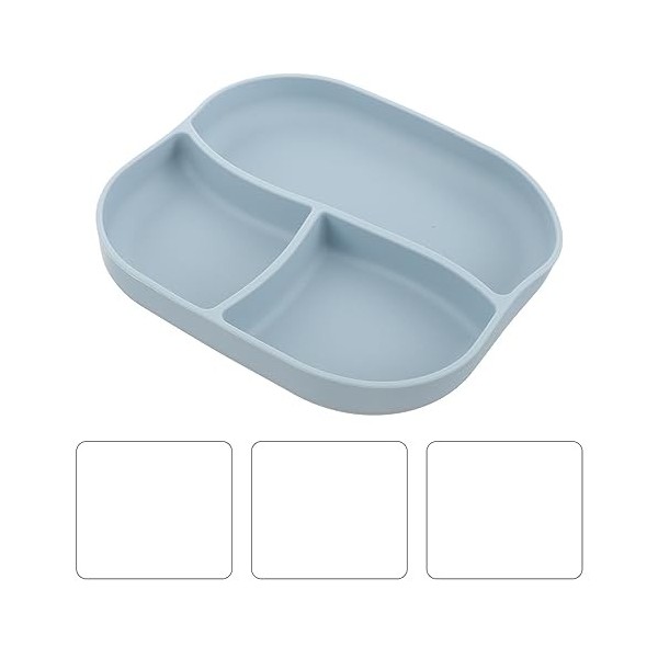 Abaodam Vaisselle Couverts Plateau Alimentaire Fournitures DAlimentation Assiettes En Silicone Pour Personnes Âgées Plaque M