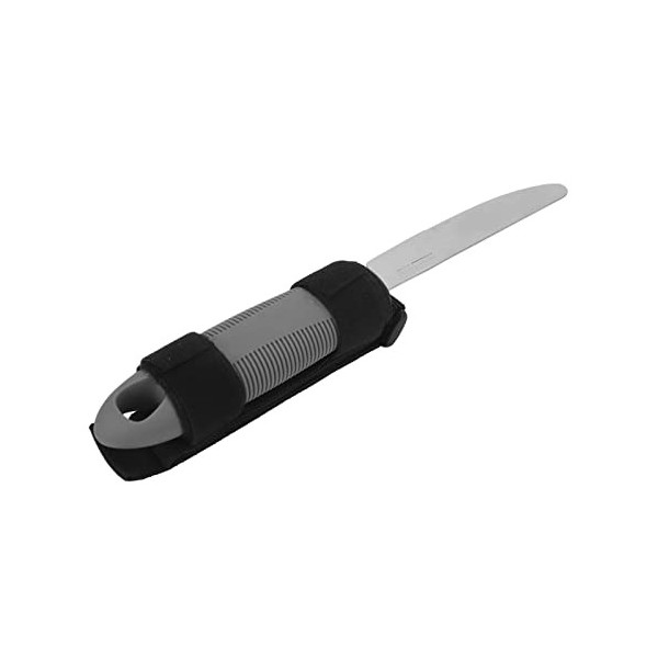 Couteau adaptatif, couteau daide alimentaire en acier inoxydable anti-secousses facile à saisir contrôle stable avec sangle 