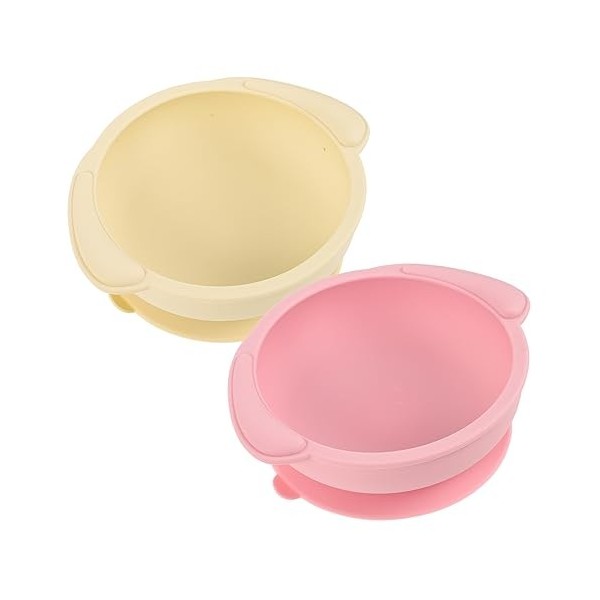 LALAFINA Ustensiles De Service 2 Pièces Plat Silicone Ventouse Vaisselle Ventouse Vaisselle Ventouse Bols Égouttoir Pour Aîné