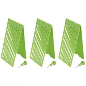 ATOZS 3 x 9 lignes 30 cellules Braille Kit décriture et stylet en plastique Braille pour stores