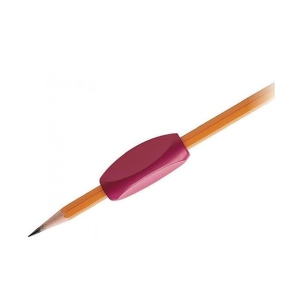 Gima - Aide à lécriture, poignée en caoutchouc, pour personnes âgées, arthritiques et personnes à capacité de préhension réd