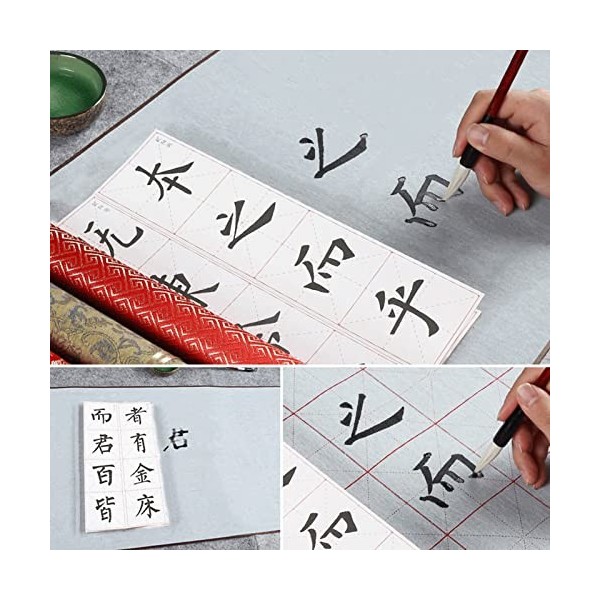 Écriture à Leau, Tissu Décriture à Leau Outil de Pratique de la Calligraphie Chinoise Réutilisable Papeterie pour étudiant