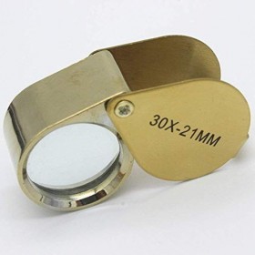 HXHBD Loupe de poche pliable en acier inoxydable 30 à 20 mm