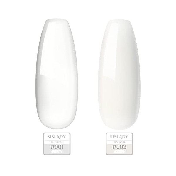 Poudre Acrylique Blanche Clair Transparent Pas besoin de Lumières pour Ongles Extension Formes dOngles Ensemble de Manucure 