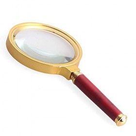 HXHBD Loupe de lecture portable avec poignée en acajou Code produit : WW-1107