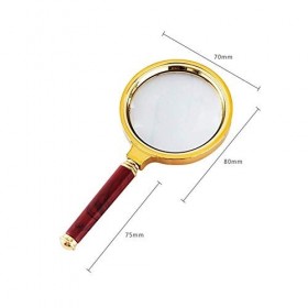 HXHBD Loupe de lecture portable avec poignée en acajou Code produit : WW-1107