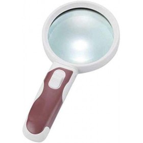 HXHBD Boutique Loupe portable haute définition avec lecteur portable 90 mm 2 LED Code produit : WW-1153