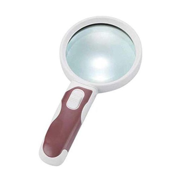 HXHBD Boutique Loupe portable haute définition avec lecteur portable 90 mm 2 LED Code produit : WW-1153