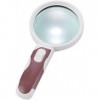 HXHBD Boutique Loupe portable haute définition avec lecteur portable 90 mm 2 LED Code produit : WW-1153