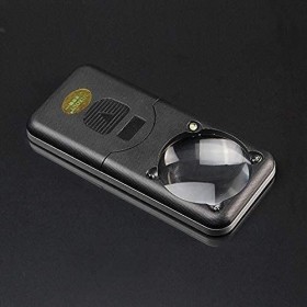 HXHBD Boutique WW-1179 Loupe portable 4 LED 5 fois Portable Légère Haute définition