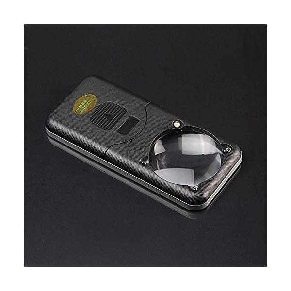 HXHBD Boutique WW-1179 Loupe portable 4 LED 5 fois Portable Légère Haute définition