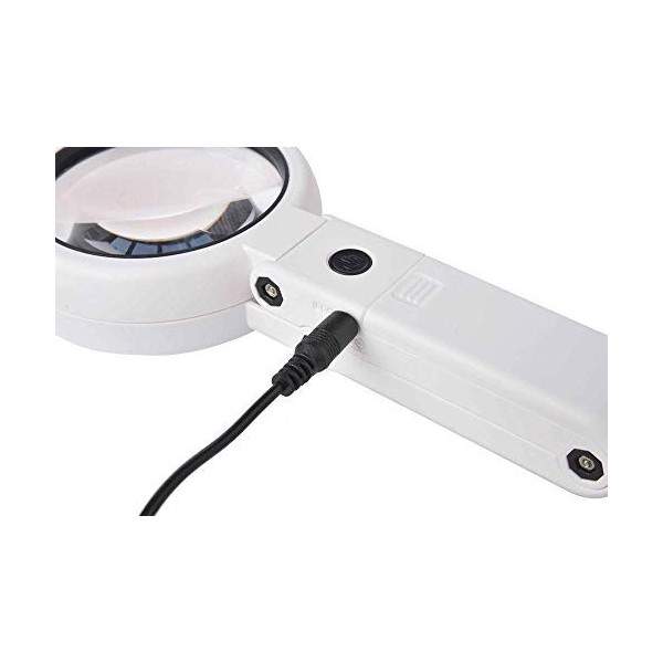 HXHBD Boutique Loupe portable 8 LED Table pliante pliable 10x pour lire les personnes âgées et les enfants Code produit : WW-