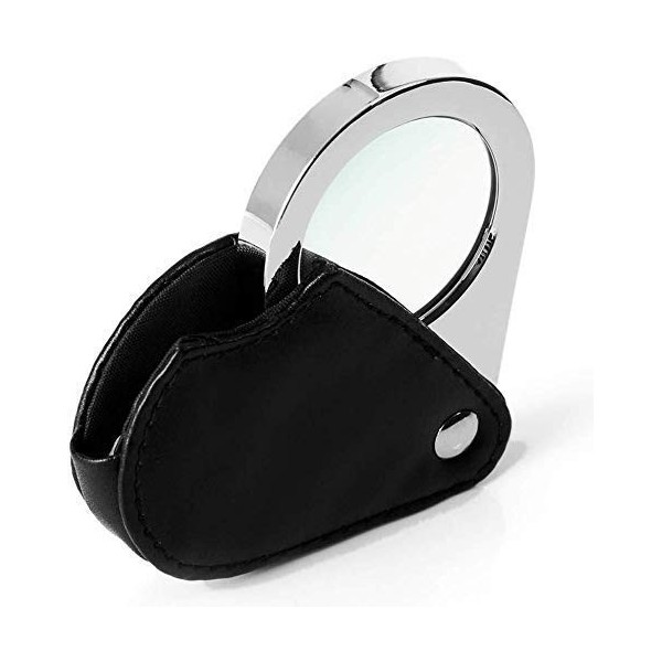 HXHBD Loupe de boutique, porte-clés portable, sac en cuir 10 fois, peut être ajusté, pour lentretien est de 4,5 cm de diamèt