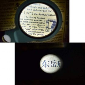 HXHBD Boutique Loupe portable avec 11 lumières LED 5 x 20 x 20 x