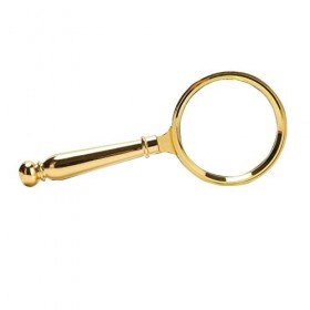 HXHBD Loupe de poche en métal avec poignées en métal HD Couleur : jaune Code produit : WW-1253