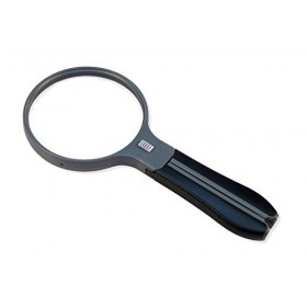 Carson loupe Split Handle, grossissement de 2x, avec une poignée divisée, une petite lentille incorporée, grossissement de 3,