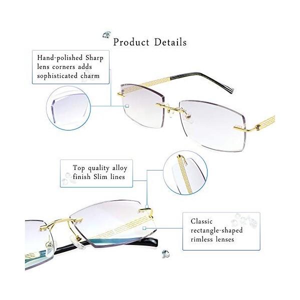 LifeArt Lunette Anti-Lumière Bleue, Anti fatigue, lunette de lecture pour ordinateur, Gaming Lunettes, lunettes de télévision