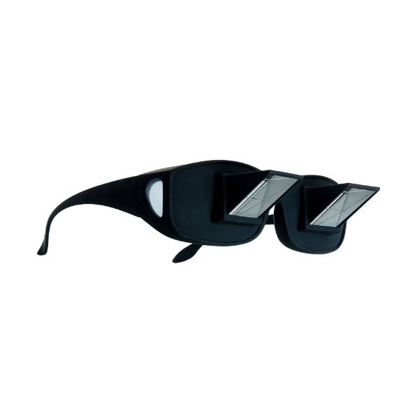 Kobert Goods Lazy Readers Lunettes prismes pour lire, regarder la télévision Angle de vue 90° avec plumeau