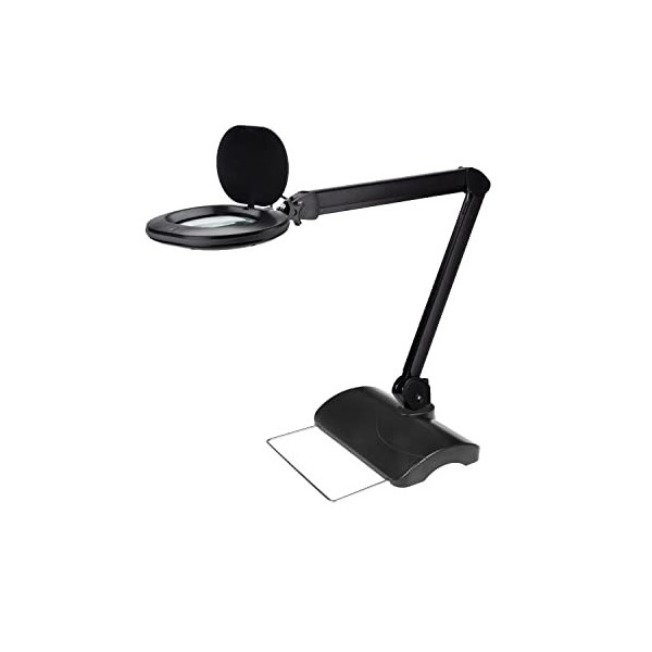 Lumeno 861XGR Lampe loupe Lumeno 861XGR Lampe de Bureau avec Grande lentille Ovale 110x150mm idéale comme Aide à la Lecture, 