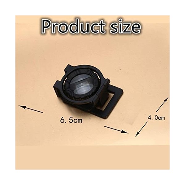 Professional ES Vision aids Pocket with Scale Desktop Hands Free Folding 10X HD Lens Loupe for Scale Measurement Identificati