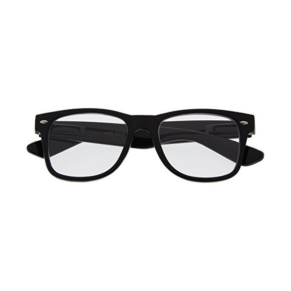 grinderPUNCH High grossissement Power Readers Lunettes de lecture 1.00-6.00 Noir, 3.50 