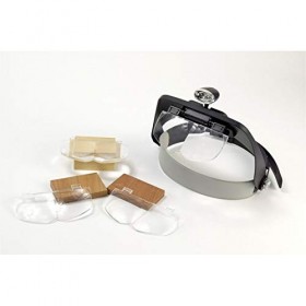 Artesanía Latina 27054-1. Casque Loupe avec LED x2 et Grossissements x4 