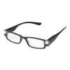 Ultra Fleuri Noir 1.50 Adultes LED Lunettes de Lecture Nuit éclairées Hommes Femmes Presbytie Dioptrie avec Lumières Puissanc