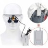 BONEW DY-008 Loupes jumelles chirurgicales en verre optique + 5 W LED Phare Powerfullight avec pince à clipser + sac en tissu