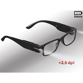 Lunettes de lecture à LED - Dioptrie +2,5 [Pearl]