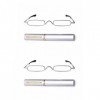 KAIBSEN® 2 Pack Metal Frame Rimmed Slim lunettes de lecture-Classic Readers in Slim stylo clip portable de lecture de cas dur