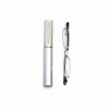 KAIBSEN® 2 Pack Metal Frame Rimmed Slim lunettes de lecture-Classic Readers in Slim stylo clip portable de lecture de cas dur