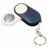 Loupe de poche avec 10 lentilles double couche pliable avec lumière LED pour lecture voyage