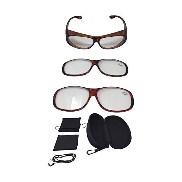 Lunettes loupes grossissantes MAGNETO EDITION Loupe au nez avec grossissement optique de 200 % ou 300 % léopard