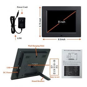 Golony Calendrier numérique 2022 pour personnes âgées, horloge de jour extra large avec 12 alarmes pour malvoyants, perte de 