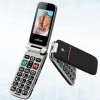 artfone Téléphone Portable Senior Débloqué Clapet avec Grandes Touches CF241A Bouton SOS Écran de 2,4 Pouces, Caméra, Radio F