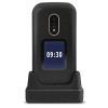 DORO - Doro 6060 - Téléphone 2G à Clapet Débloqué pour Seniors - Grandes Touches - Touche dAssistance avec GPS - Socle Charg