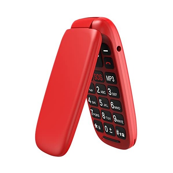USHINING 3g Téléphone Portable Senior Clapet Débloqué avec Grandes