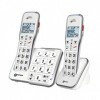 Geemarc Amplidect 595 Photo Duo - Téléphones Fixes Amplifiés avec Fonction SOS, Sonnerie Puissante et Larges Touches Photo Pe