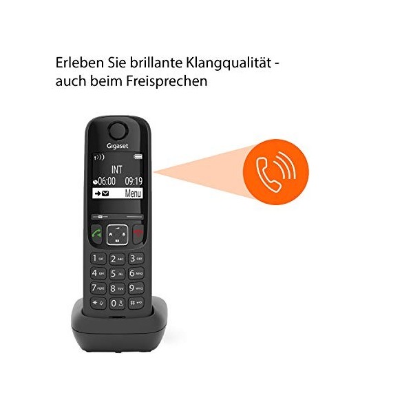 Gigaset AS690 Duo - 2 Schnurlose DECT-Telefone - kontrastreiches Display - Brillante Audioqualität - einstellbare Klangprofil