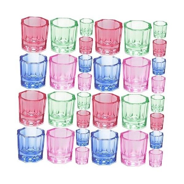 FOMIYES 16 Pcs Ongles Décoratifs Cristal Plat Accessoires Et Outils Multi-Fonction Art Poudre Salon Vernis Manucure Pour Tein