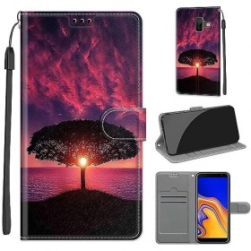 Mo-Beauty Coque Samsung Galaxy J6 Plus 2018/J6 Prime, Etui Premium Housse en Cuir Pochette Protection Portefeuille Rabat Clap