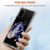 Oihxse Compatible pour Samsung Galaxy A41 Silicone Cover, Coque en Transparent TPU Doux Bumper Housse Coussin dair Protectio