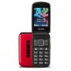 Qubo Flip Telefono per anziani GSM, Cellulare per anziani, Display da 2,8, Volume Alto, Funzione SOS, Supporto Dual SIM, Ch