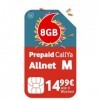 Vodafone Prepaid CallYa Allnet M | Maintenant Encore Plus de Go – 8 Go au Lieu de 6 Go de Volume de données | réseau 5G | Car