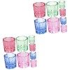 FRCOLOR 40 Pcs Cristal Pot De Nettoyage Bols Plat Multifonction Accessoire Monomère Pour La Maison Porte-Conteneurs Aléatoire