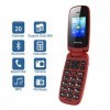 ukuu Téléphone Portable a Clapet avec Grandes Touches Grand 1,8 Pouces Dual SIM Débloqué GSM 800mAh Batterie Grande Capacité 