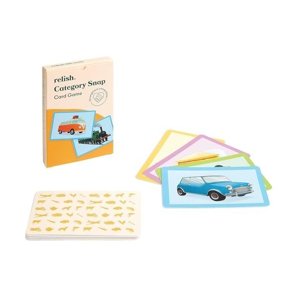 Relish - Jeu de Cartes Assortis, Grandes Images – Activités dAlzheimer et de démence, Jouets pour Personnes âgées/âgées, Jeu