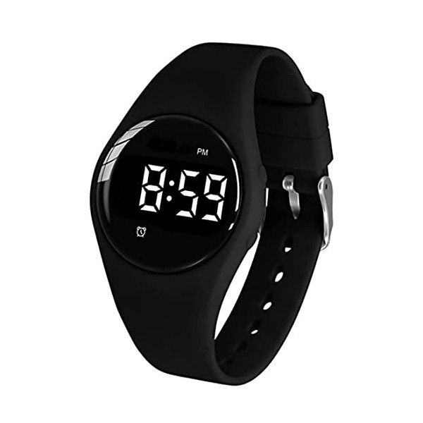 e-vibra Montre dalarme vibrante, Montre de Rappel médical imperméable Wake Up Watch avec minuterie et 15 alarmes Quotidienne